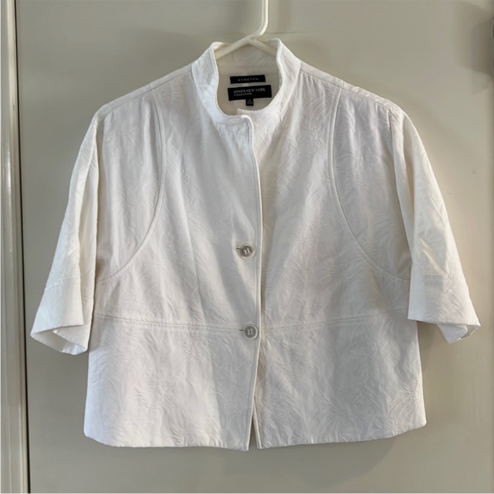 Jones New York Cream Stretch Jacket